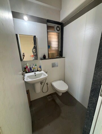 Bathroom in 2 BHK Apartment at Rustomjee Urbania Azziano, Majiwada – for Rent
