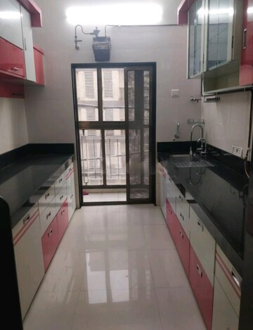 Kitchen in 3 BHK Apartment at Lodha Paradise, Majiwada – for Rent
