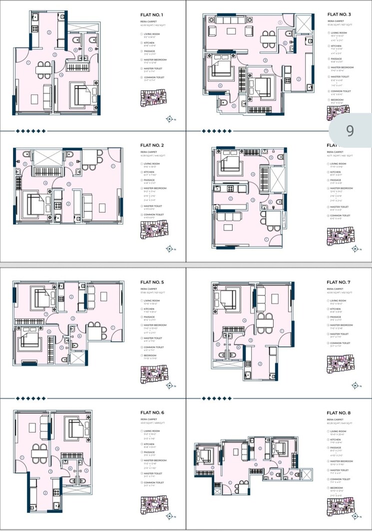 Floor Plan, shreeji-bkc-crown 2 Bedroom 621 Sq.Ft. Apartment In Kurla West Mumbai 8285197