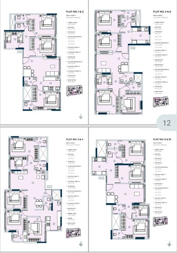 Floor Plan in 3 BHK Apartment at Shreeji BKC Crown, Kurla West – for Sale
