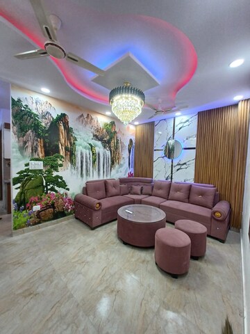Living Room in 3 BHK Builder Floor at Dwarka Mor – for Rent