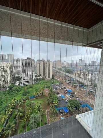 Balcony in 2 BHK Apartment at SMGK Heights, Andheri West – for Rent