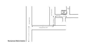 Plot – Map Location View at Mansarovar - for Sale