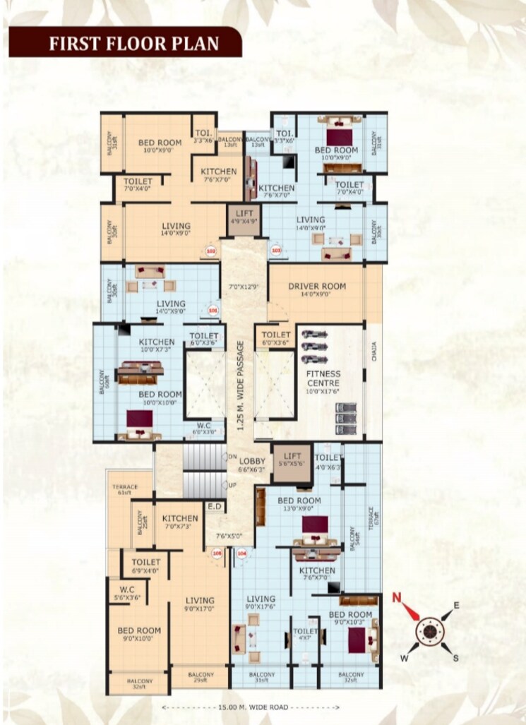Floor Plan, sai-sm-royal 1 Bedroom 720 Sq.Ft. Apartment In Sector 24 Taloja Navi Mumbai 8285421