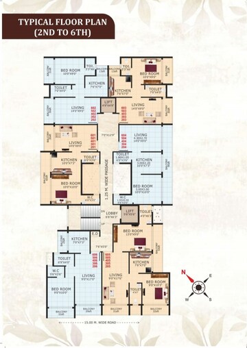 Floor Plan in 1 BHK Apartment at Sai SM Royal, Sector 24 Taloja – for Sale