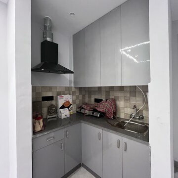 Kitchen in 1 BHK Builder Floor at Ansal Sushant Lok I, Sector 43 – for Rent