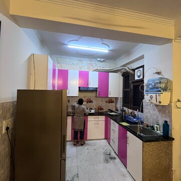 Kitchen in 2 BHK Builder Floor at Ansal Sushant Lok I, Sector 43 – for Rent