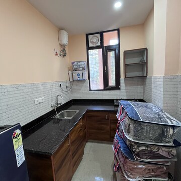 Kitchen in 1 BHK Builder Floor at Ansal Sushant Lok I, Sector 43 – for Rent