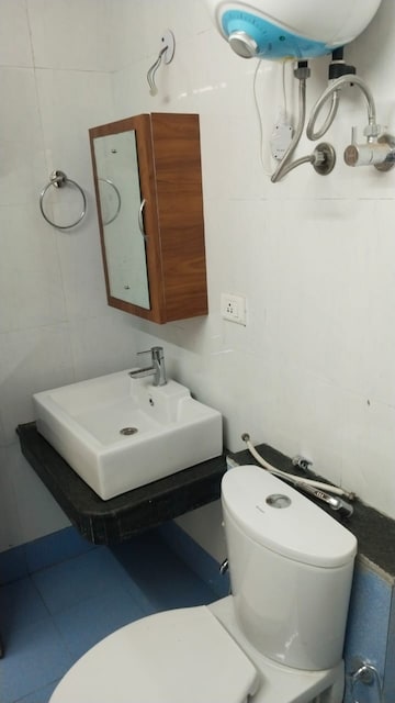 Bathroom in 2 BHK Apartment at AWHO Vijay Vihar, Wagholi – for Rent