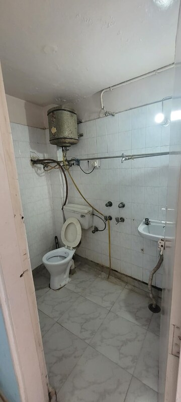 Bathroom in 1 BHK Builder Floor at Goutampuri – for Rent