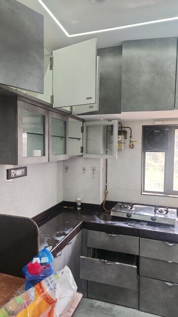 Kitchen in 1 BHK Apartment at Sapphire Lakeside, Powai – for Rent
