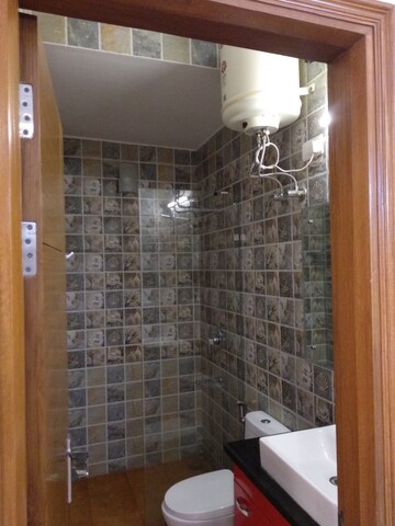 Bathroom in 1 BHK Apartment at Geetanjali Enclave – for Rent