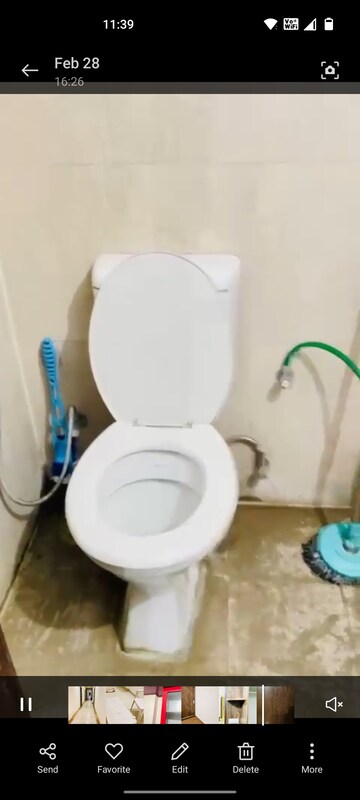 Bathroom in 1 BHK Apartment at Aditya Urban Homes, Shahpur Bamheta – for Rent