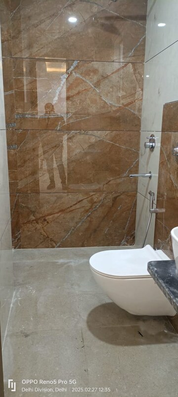 Bathroom in 2 BHK Builder Floor at Paschim Vihar – for Rent