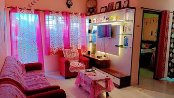 Living Room in 1 BHK Apartment at Kumar Samruddhi Society, Vishrantwadi – for Rent