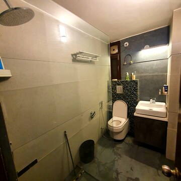 Bathroom in 3 BHK Apartment at Vasant Kunj – for Rent