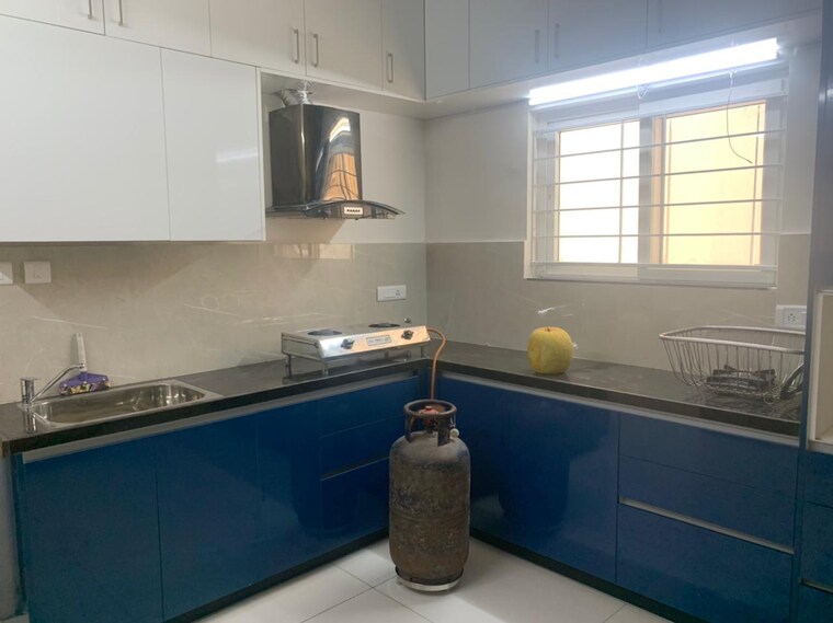 Kitchen, my-home-krishe 3 Bedroom 1835 Sq.Ft. Apartment In Financial District Hyderabad 8286621
