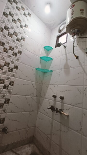 Bathroom in 1 BHK Builder Floor at Panchsheel Vihar – for Rent