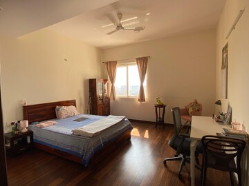 Living Room in 4 BHK Apartment at Prestige White Meadows, Whitefield – for Sale