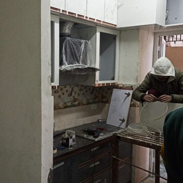 Kitchen in 3 BHK Apartment at Gaurs Siddhartham, Siddharth Vihar – for Rent
