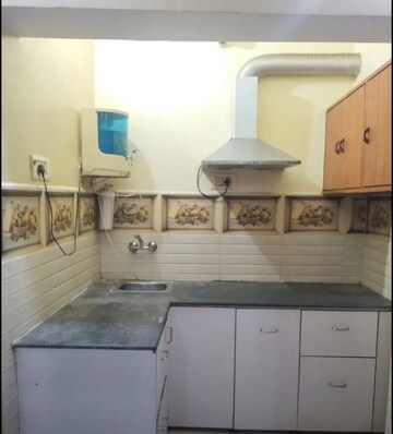 Kitchen in 1 BHK Builder Floor at Aliganj – for Rent