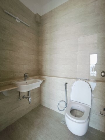 Bathroom in 3 BHK Apartment at Adani Ten BKC, Bandra East – for Rent