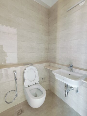 Bathroom in 3 BHK Apartment at Adani Ten BKC, Bandra East – for Rent