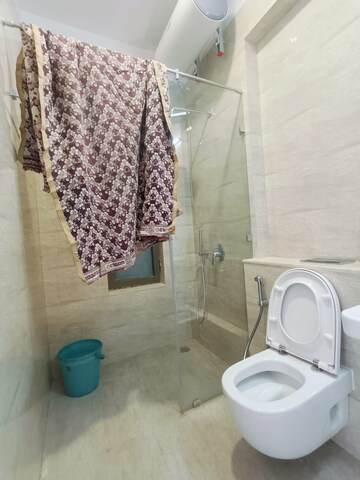 Bathroom in 3 BHK Apartment at Adani Ten BKC, Bandra East – for Rent