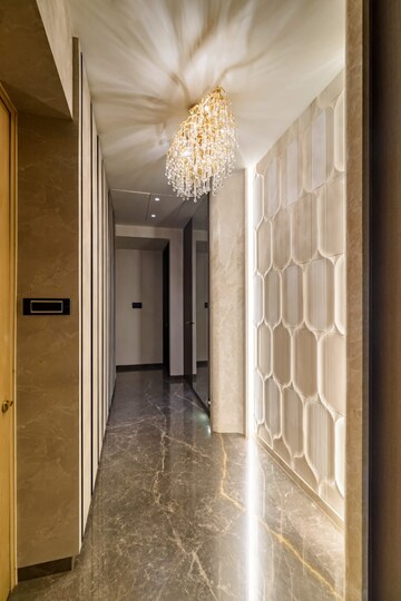 Building Lobby in 4 BHK Apartment at Rustomjee Crown, Prabhadevi – for Rent