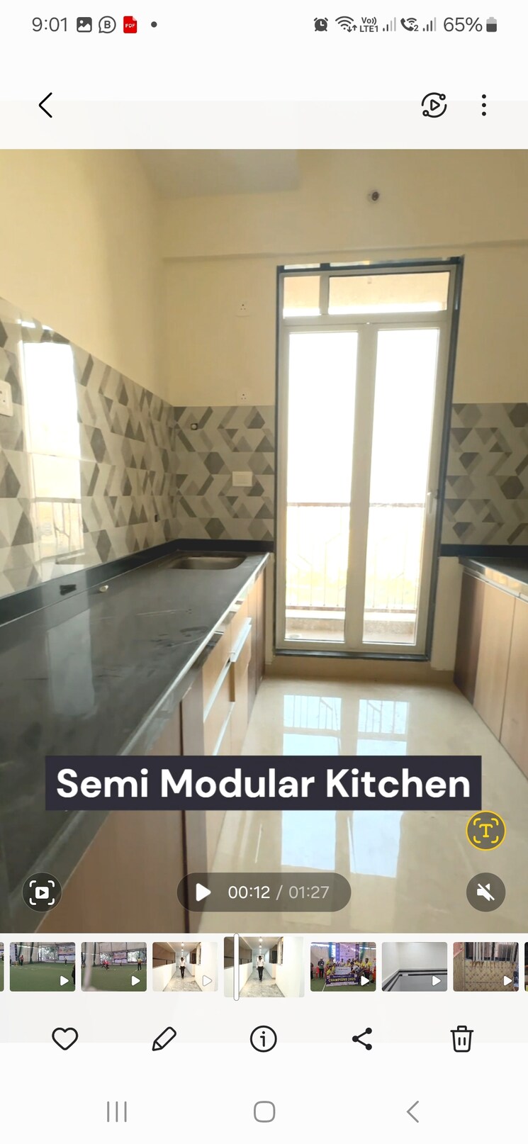Kitchen, midc colony 2 Bedroom 655 Sq.Ft. Apartment In Midc Colony Thane 8287391