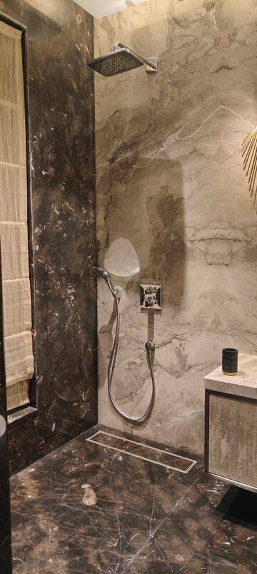 Bathroom in 2 BHK Apartment at Chandak Cornerstone, Worli – for Rent