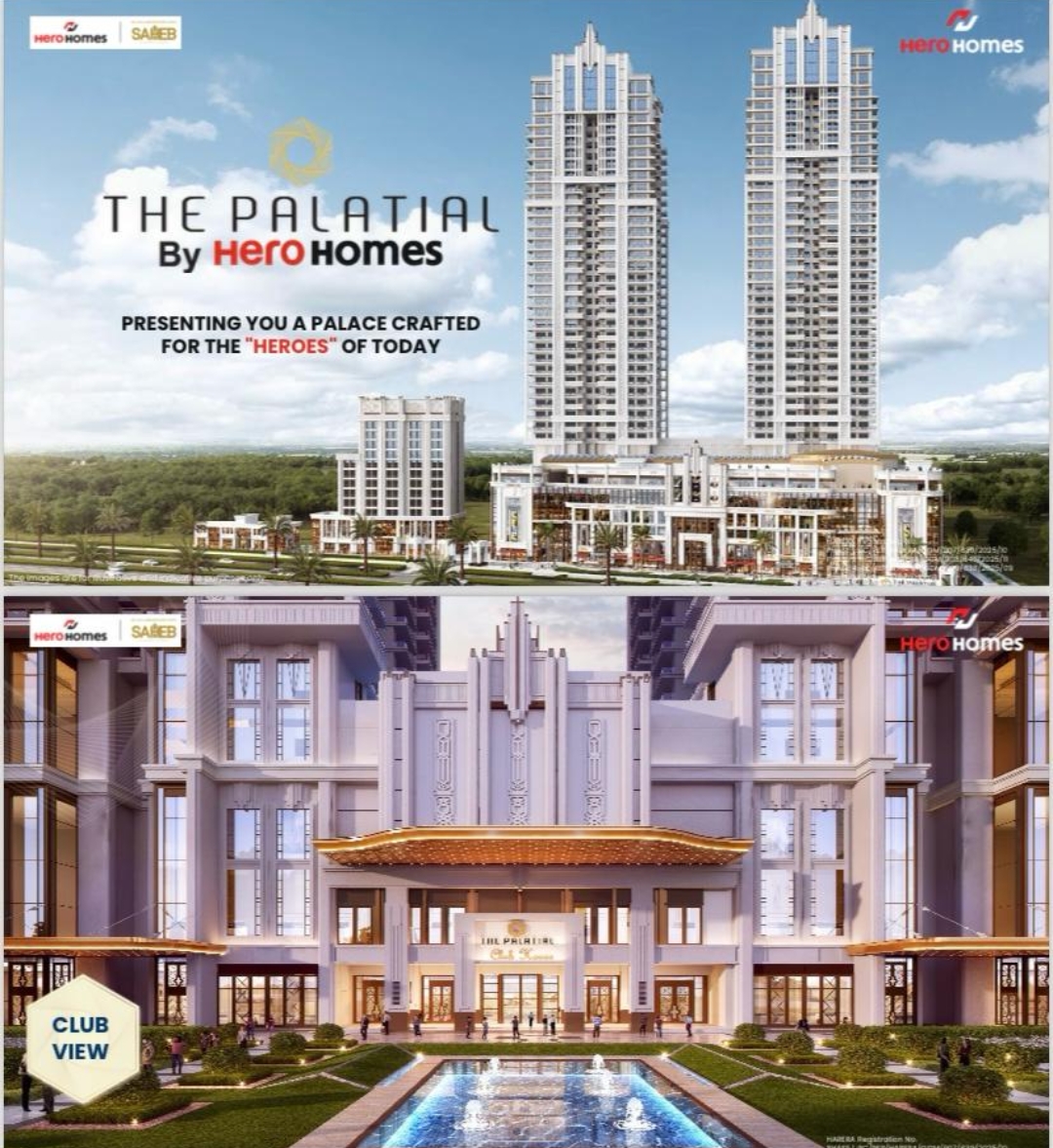 3.5 BHK + Servant Room,Extra Room Apartment For Sale in Hero Homes Palatial