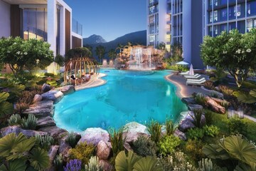 Swimming Pool in 1 BHK Apartment at Kharghar – for Sale
