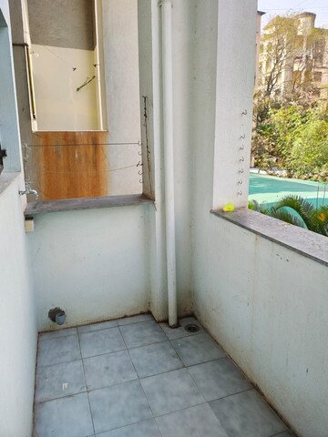 Balcony in 1 BHK Apartment at Rohan Garden, Kothrud – for Rent