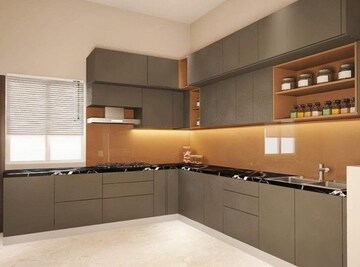 Kitchen in 2 BHK Builder Floor at DLF Vibhuti Khand, Gomti Nagar – for Rent