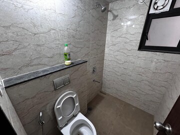 Bathroom in 3 BHK Apartment at Shapoorji Pallonji Sensorium, Hinjewadi – for Rent