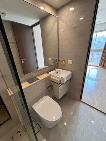 Bathroom in 2 BHK Apartment at Castle Rock, Powai – for Rent