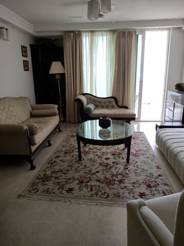 Living Room in 3 BHK Apartment at DLF Park Place, Sector 54 – for Rent