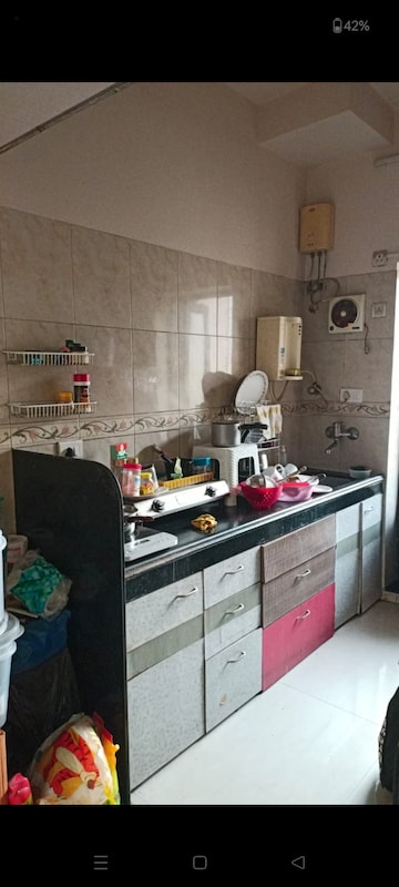 Kitchen in 1 BHK Apartment at K Raheja Heights, Malad East – for Rent