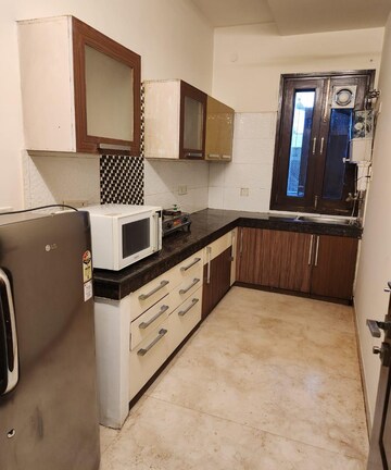 Kitchen in 3 BHK Builder Floor at Ansal Sushant Lok I, Sector 43 – for Rent