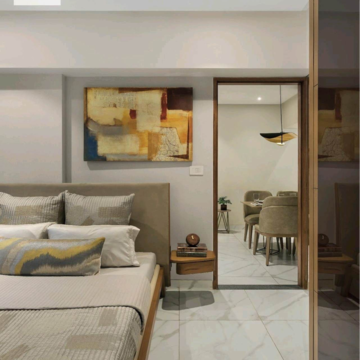 Bedroom in 2 BHK Apartment at Dynamix Divum, Riddhi Gardens – for Sale