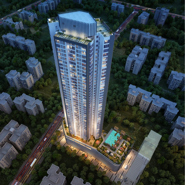 Master Plan, dynamix-divum 2 Bedroom 757 Sq.Ft. Apartment In Riddhi Gardens Mumbai 8288888