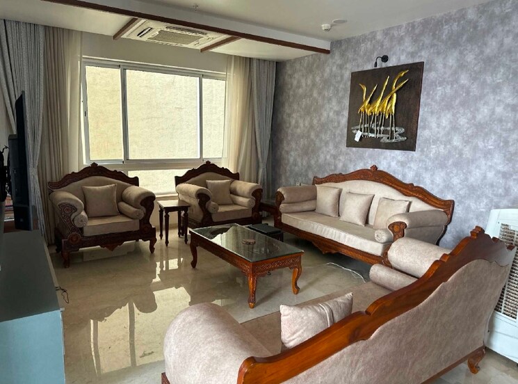 Living Room, my-home-bhooja 3 Bedroom 3430 Sq.Ft. Apartment In Hi Tech City Hyderabad 8289387