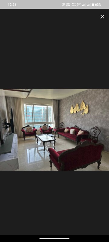 Living Room in 3 BHK Apartment at My Home Bhooja, Hi Tech City – for Rent