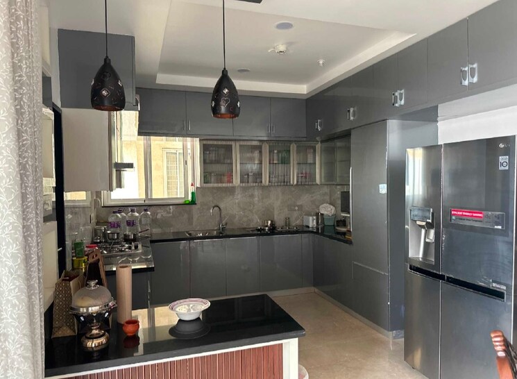 Kitchen, my-home-bhooja 3 Bedroom 3430 Sq.Ft. Apartment In Hi Tech City Hyderabad 8289387