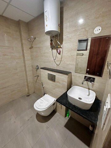 Bathroom in 3 BHK Builder Floor at Ansal Sushant Lok I, Sector 43 – for Rent