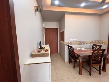 Living Room in 2.5 BHK Apartment at Bhartiya Nikoo Homes Phase 2, Thanisandra Main Road – for Rent
