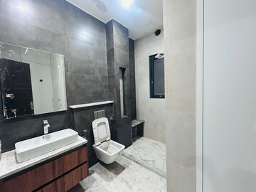 Bathroom in 3 BHK Builder Floor at Ansal Sushant Lok I, Sector 43 – for Rent