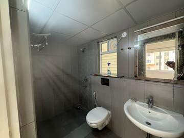 Bathroom in 3 BHK Apartment at Mahaveer Celesse, Hunasamaranahalli – for Rent