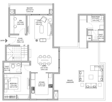Floor Plan in 3.5 BHK Villa at Assetz Soul And Soil, Chikkagubbi Village – for Sale